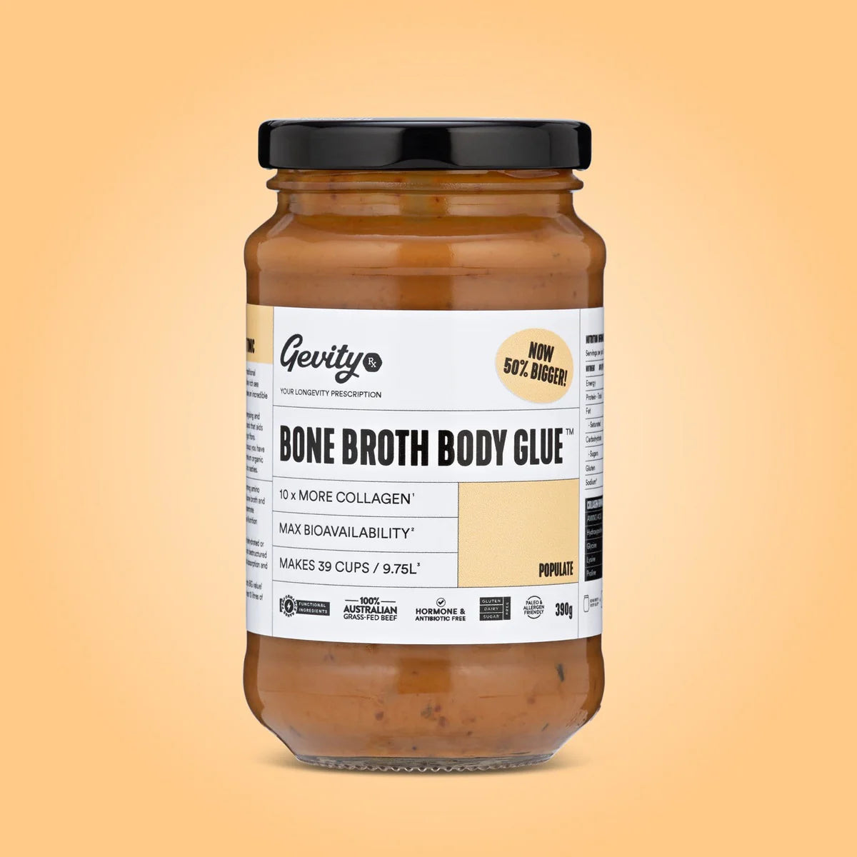 Bone Broth Body Glue Populate 390g3