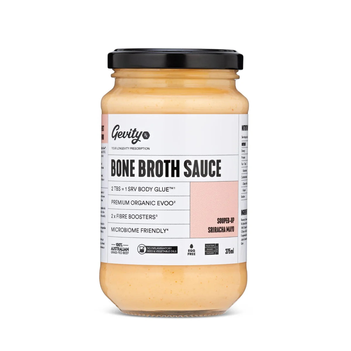 Bone Broth Mayo Sriracha 375ml1