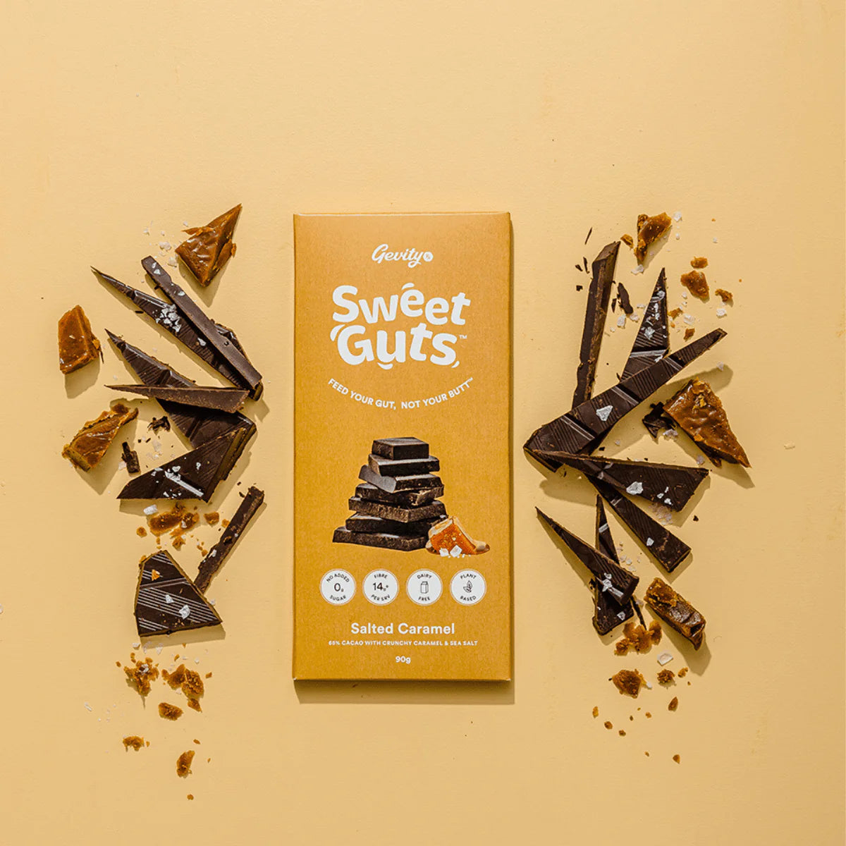 Sweet Guts Chocolate Salted Caramel 90g