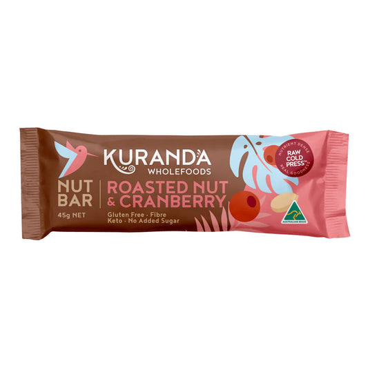 Gluten Free Nut Bars Roasted Nut & Cranberry 45g1