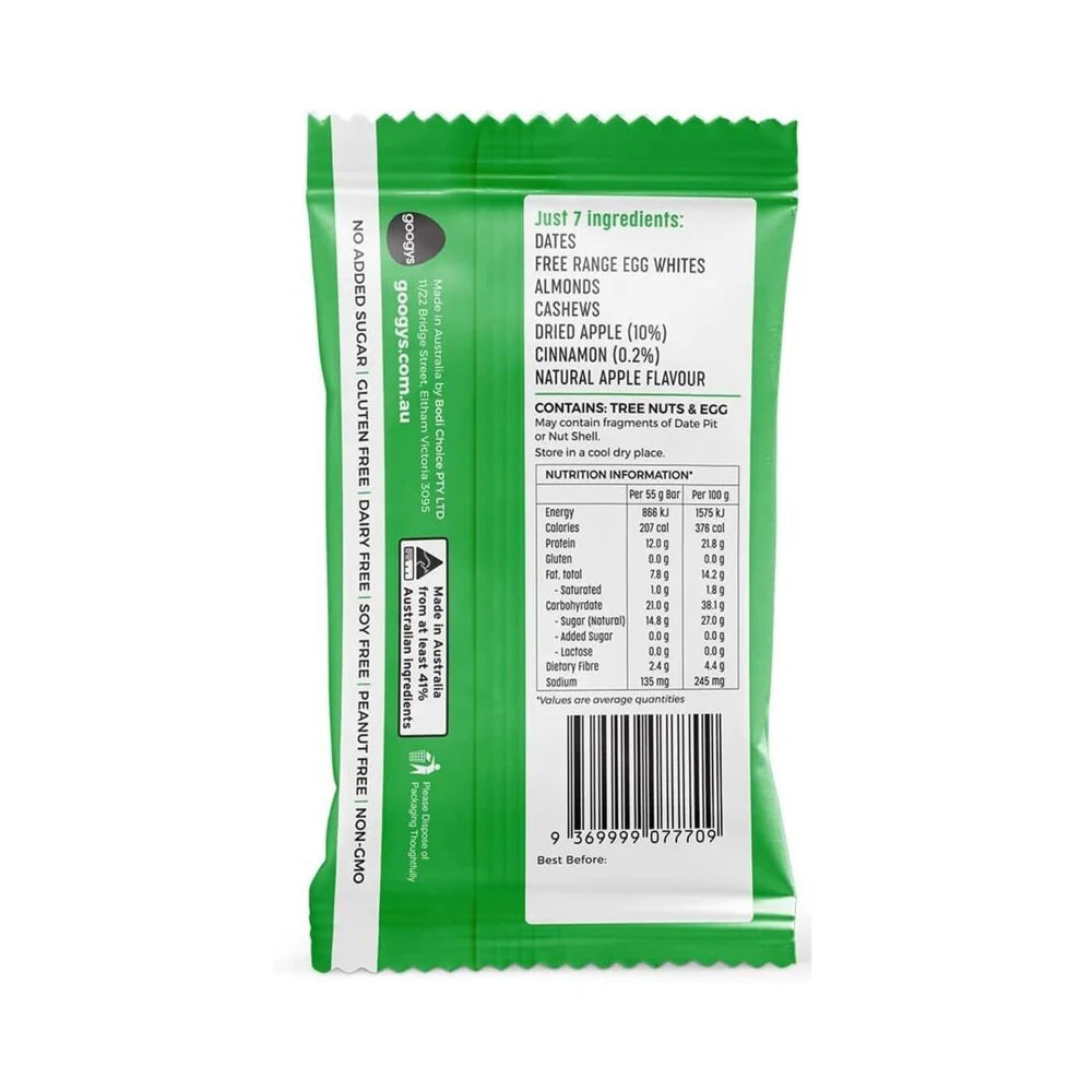 Good Egg Protein Bar Apple Cinnamon 55g back