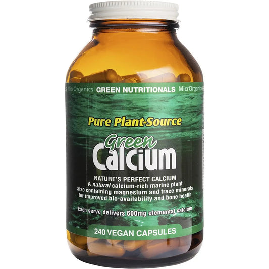 Green Nutritionals
Green Calcium Vegan Capsules 600mg 240 Caps