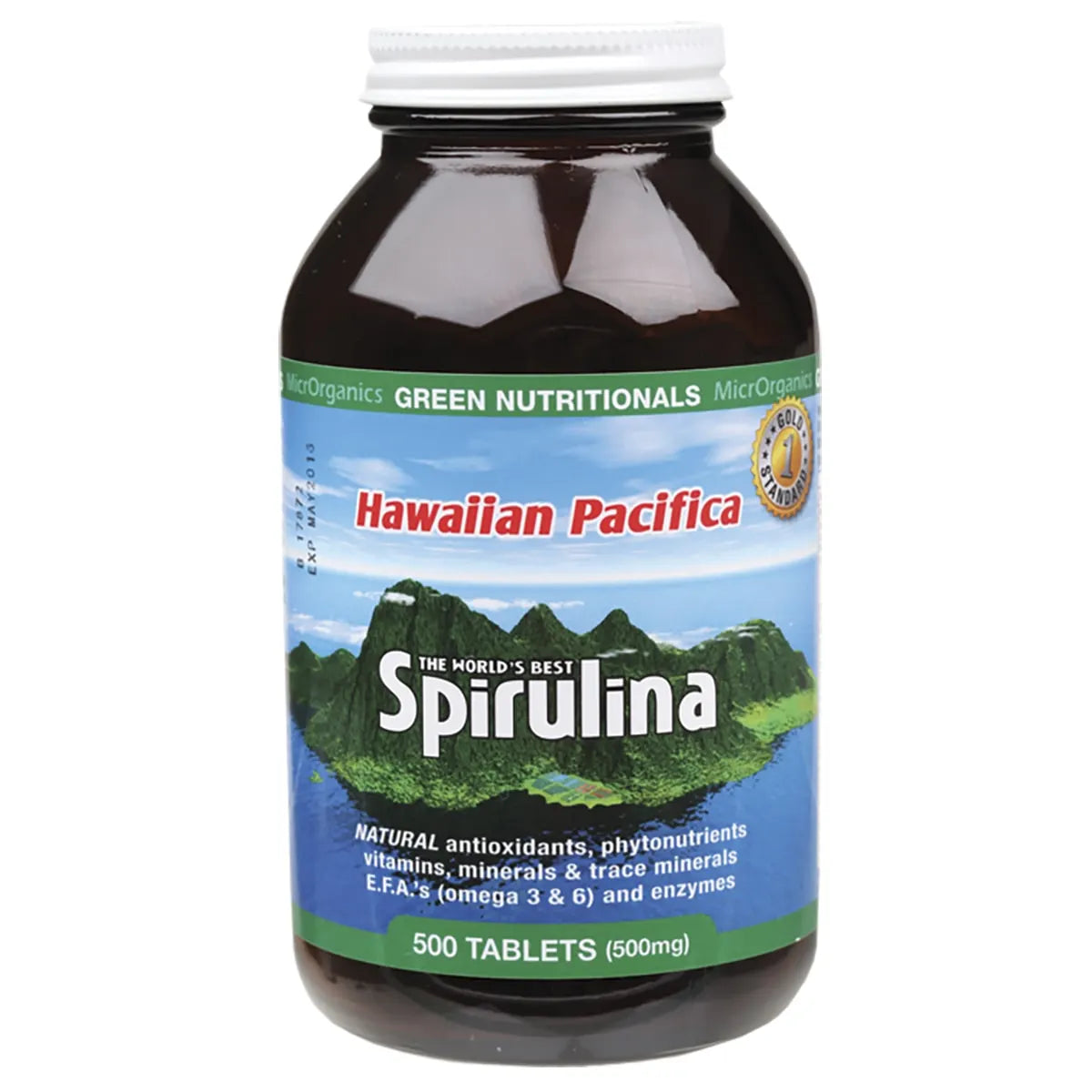 Green Nutritionals
Hawaiian Pacifica Spirulina Tablets 500mg 500 Tabs