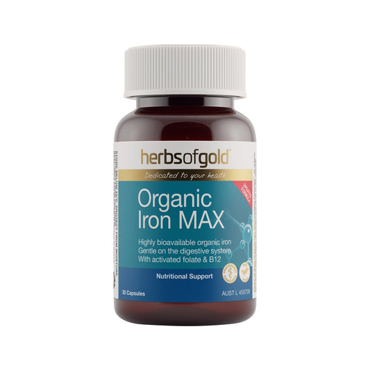 Organic Iron Max 30 Caps