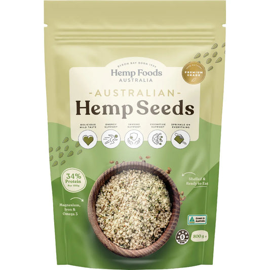 Hemp Foods Australia
Australian Hemp Seeds Hulled 800g