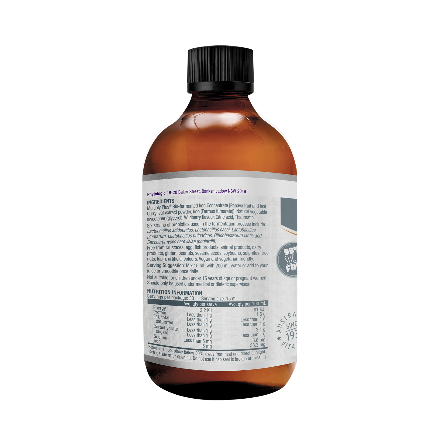 Bio-Fermented Liquid Iron Concentrate 500ml back