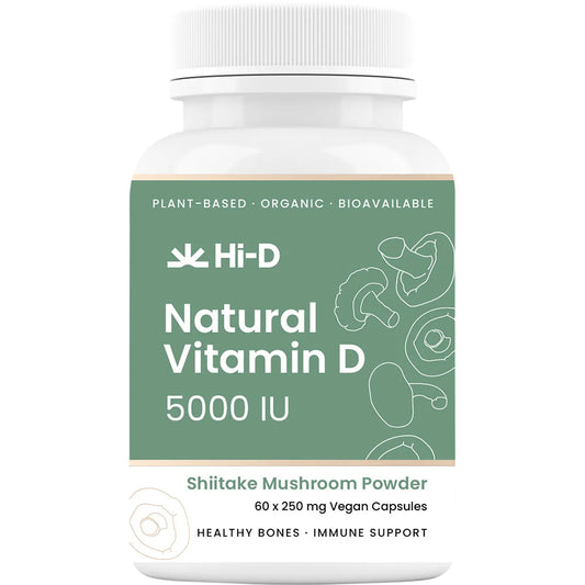 Natural Vitamin D 5000 IU 60 Vegan Caps