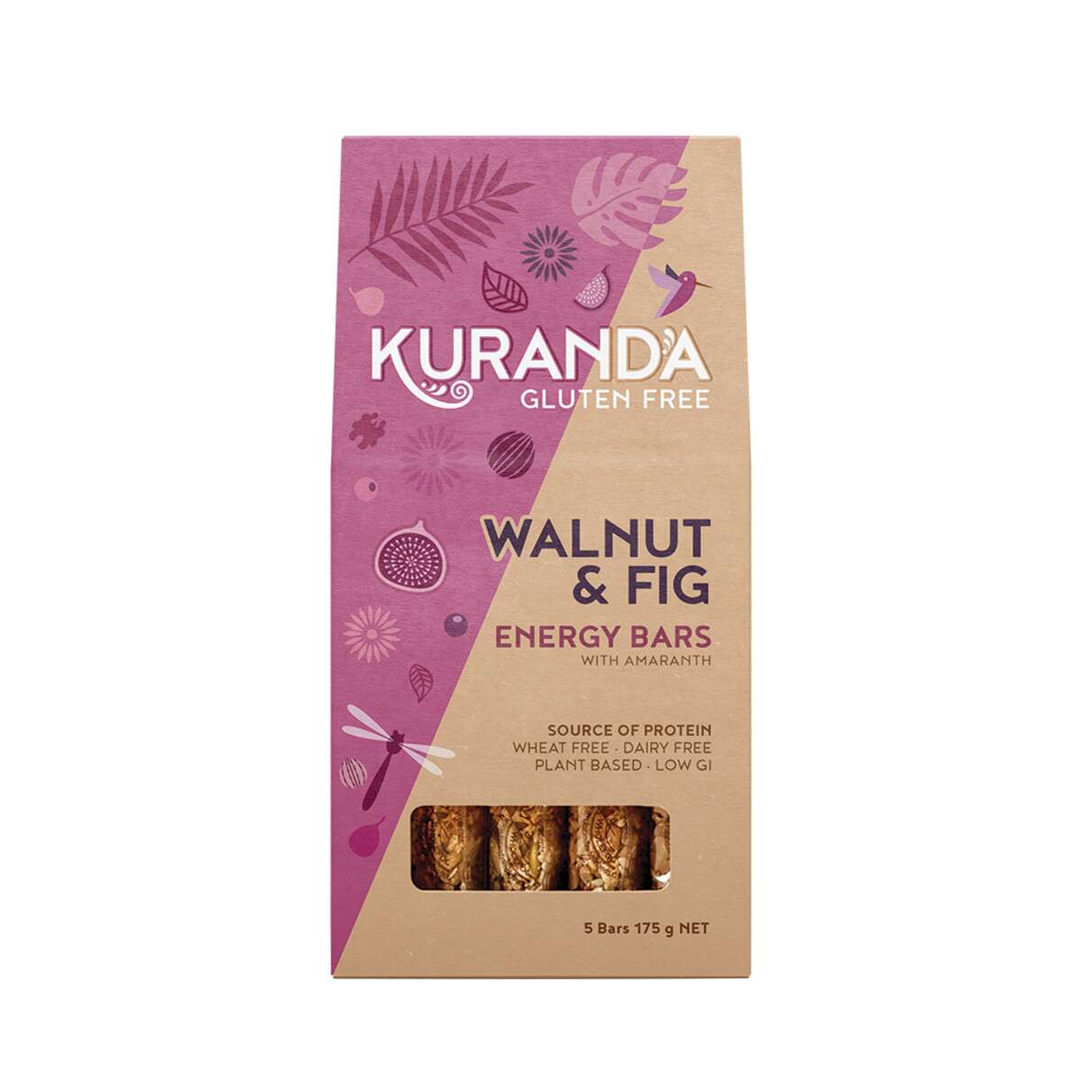 Gluten Free Energy Bars Walnut & Fig 35g x 10pack1