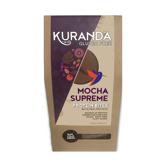 Gluten Free Protein Bites Mocha Supreme 20g x 10 Pack front