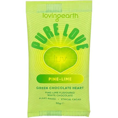 Pine-Lime White Chocolate Heart 30g