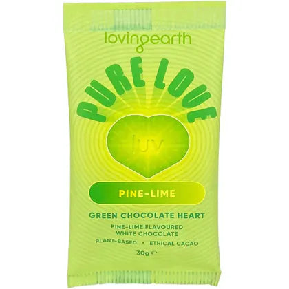 Pine-Lime White Chocolate Heart 30g