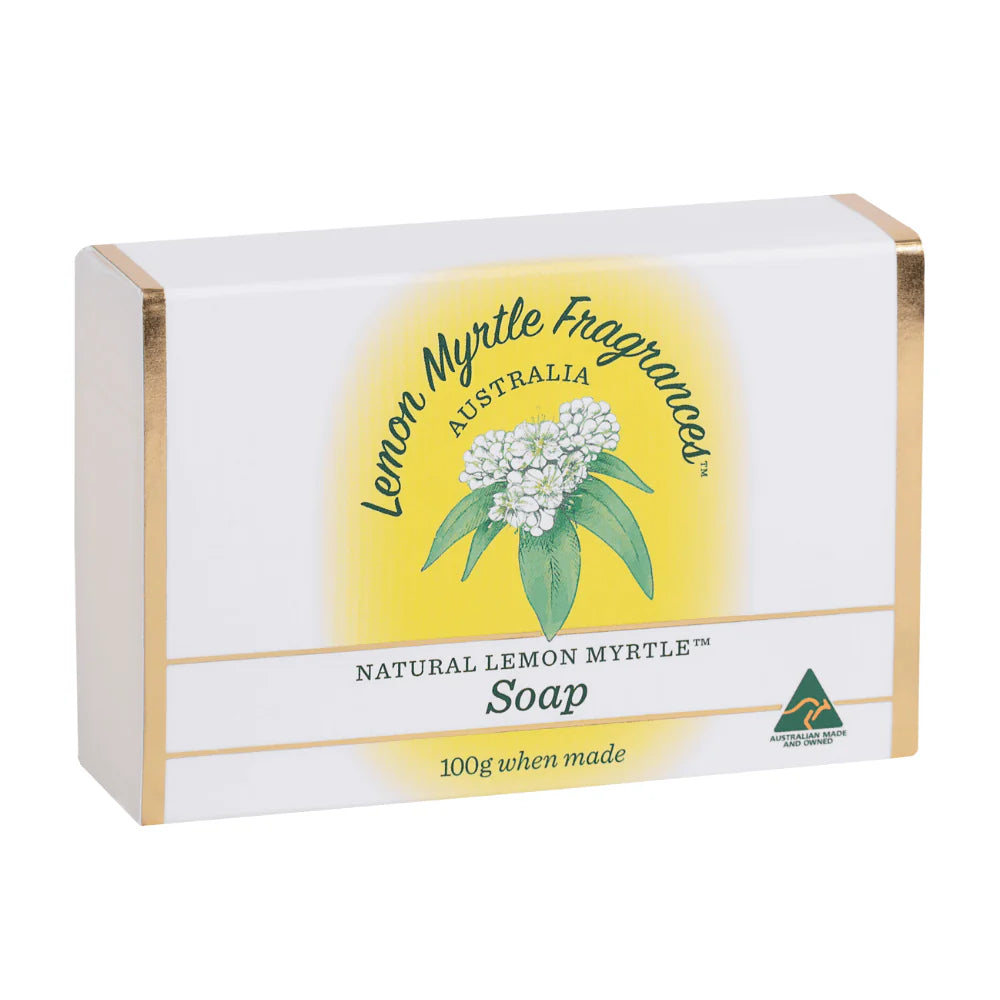 Natural Lemon Myrtle Soap - Single Smooth Bar 100g