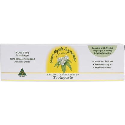 Lemon Myrtle Fragrances Toothpaste Fluoride Free 150g