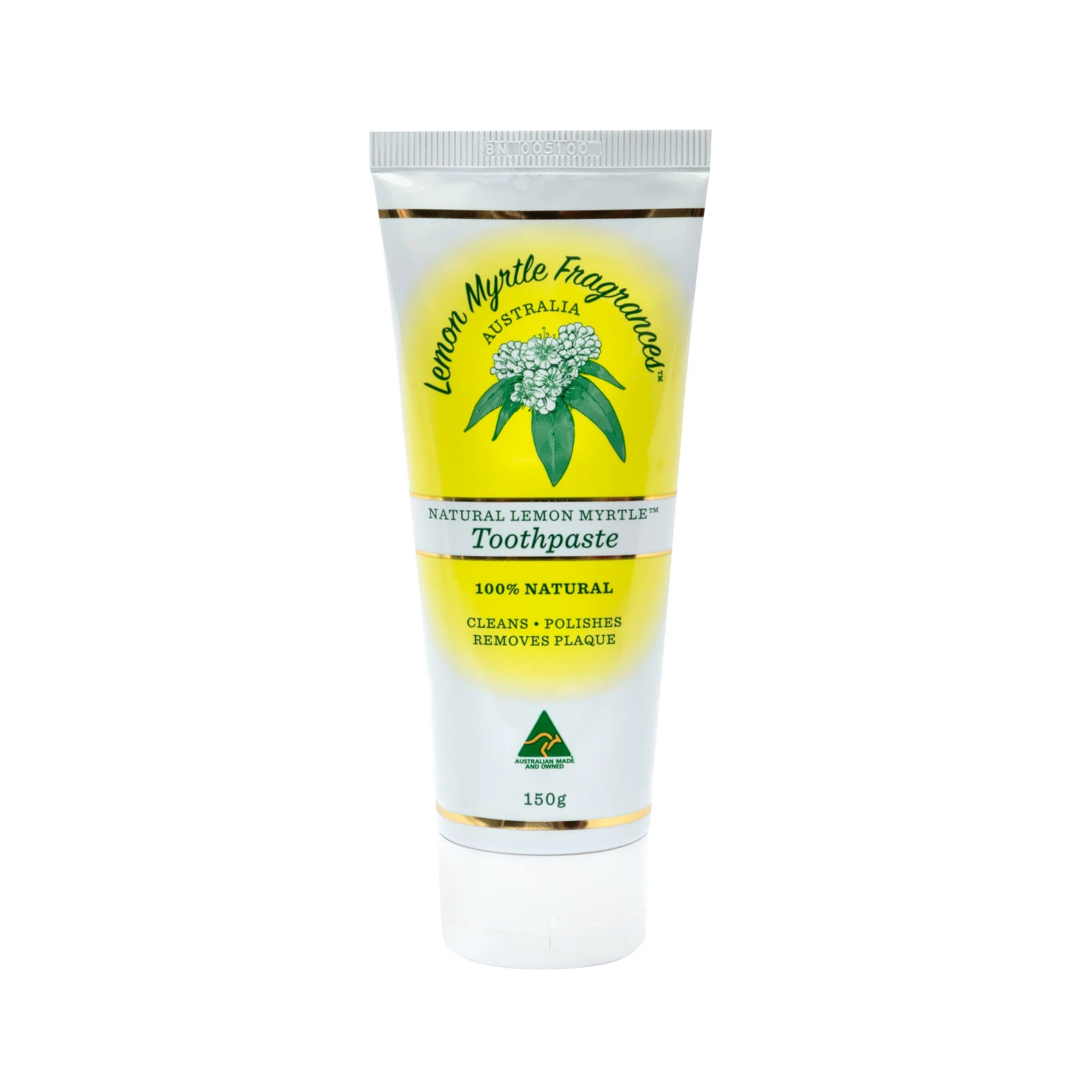 Lemon Myrtle Fragrances Toothpaste Fluoride Free 150g