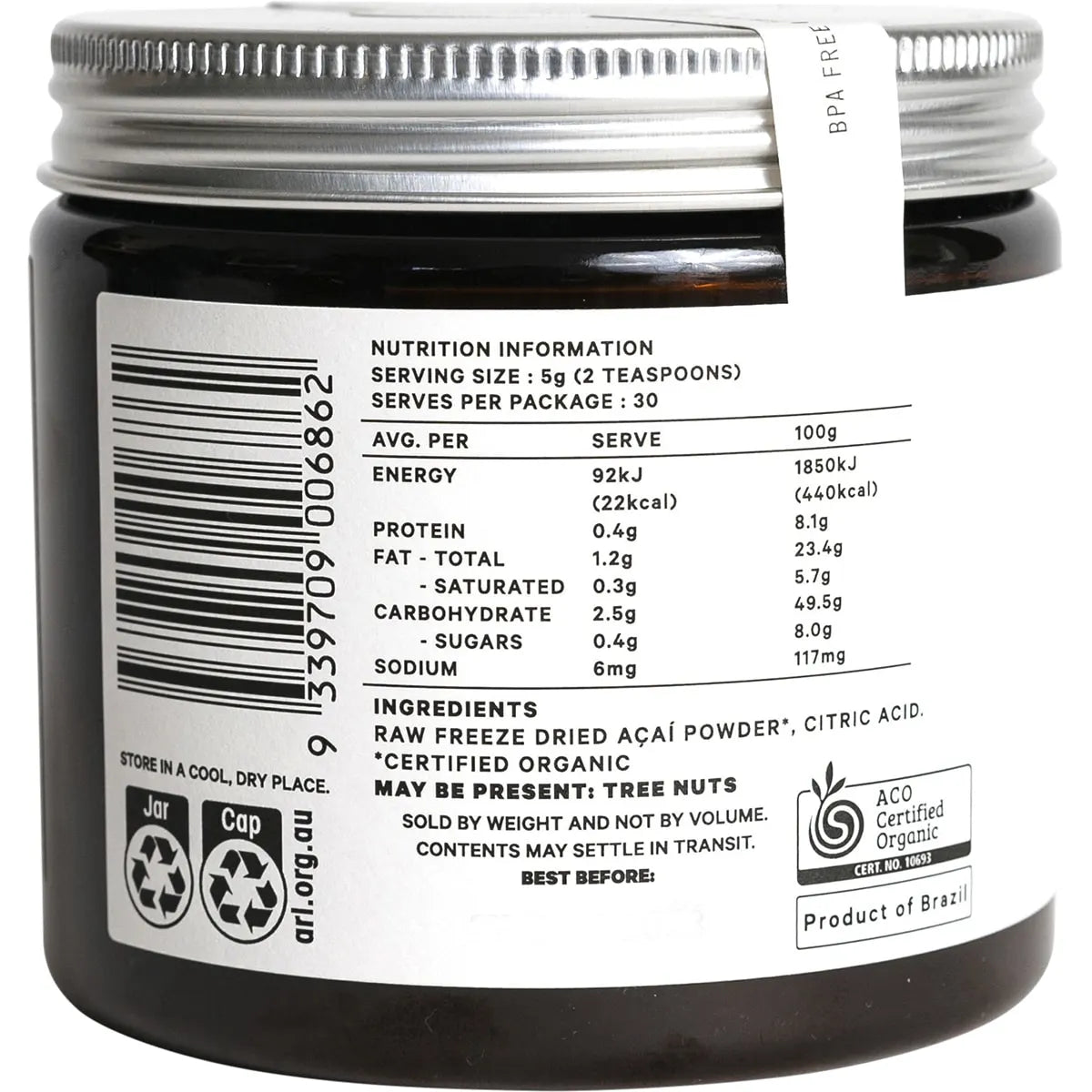 organic Loving Earth
Acai Superfood Powder 150g