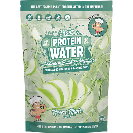 macro mike Plant Protein Water Green Apple 300g