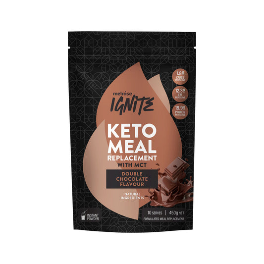 Ignite Keto Meal Replacement Double Chocolate 450g front