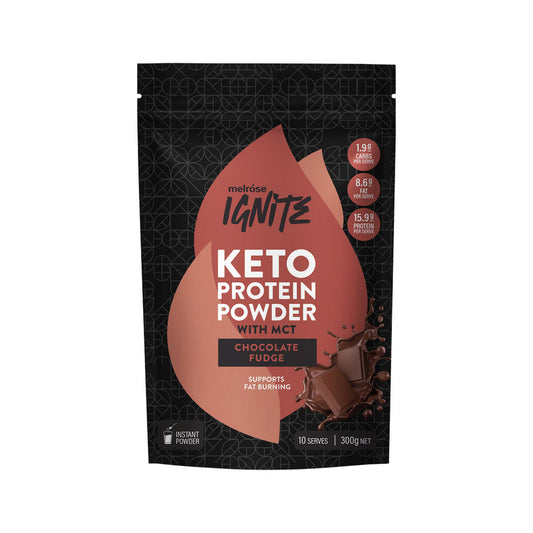 Ignite Keto Protein Powder Chocolate Fudge 300g front