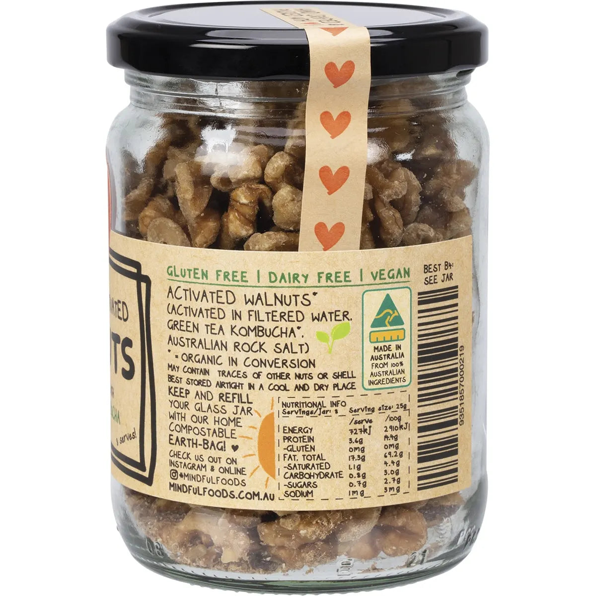 Organic & Activated Walnuts 200g