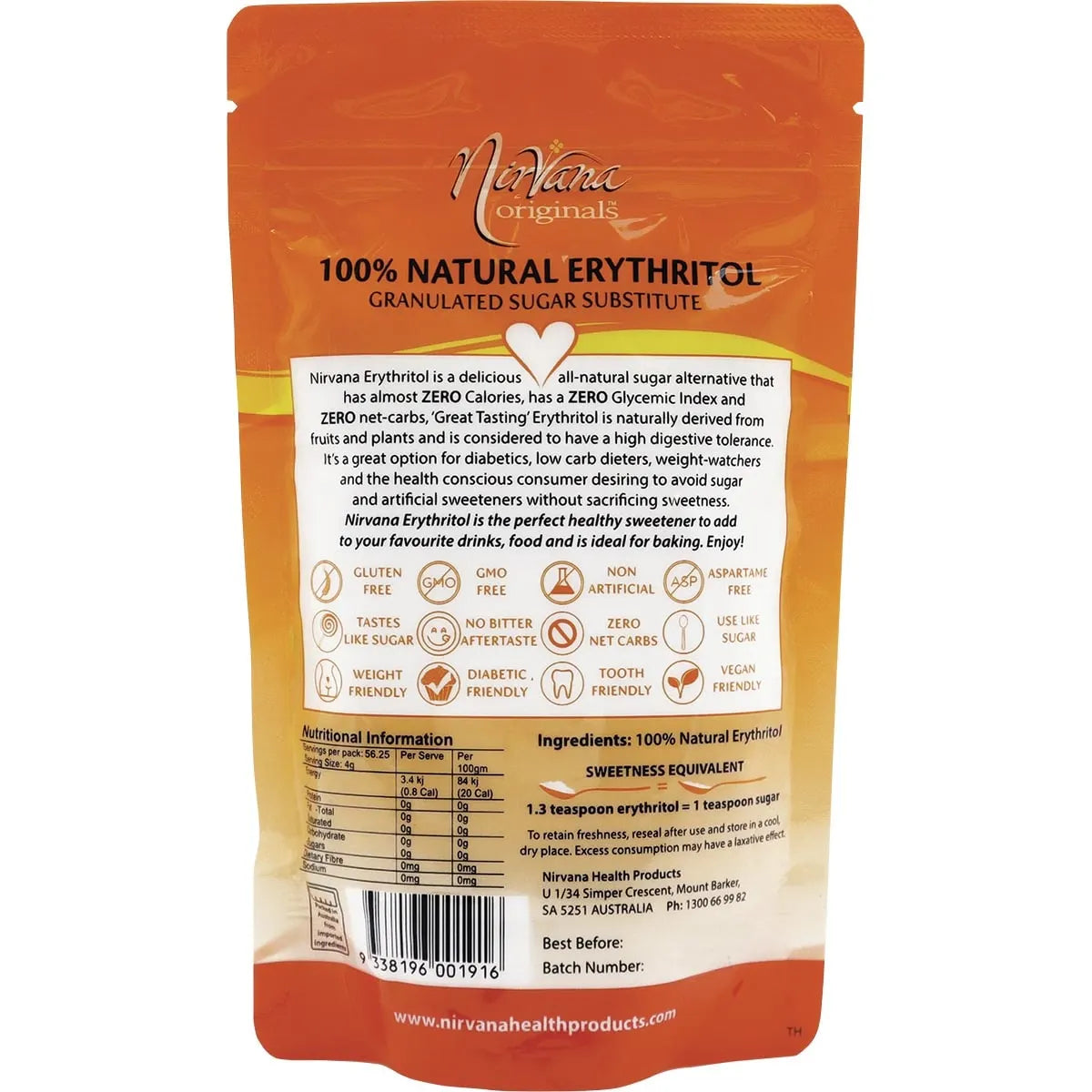 Erythritol 100% Natural 225g2