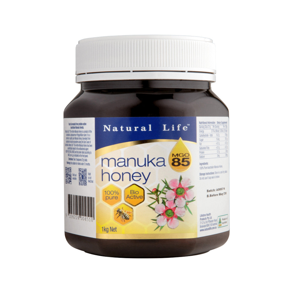 Manuka Honey (MGO 85) 1kg