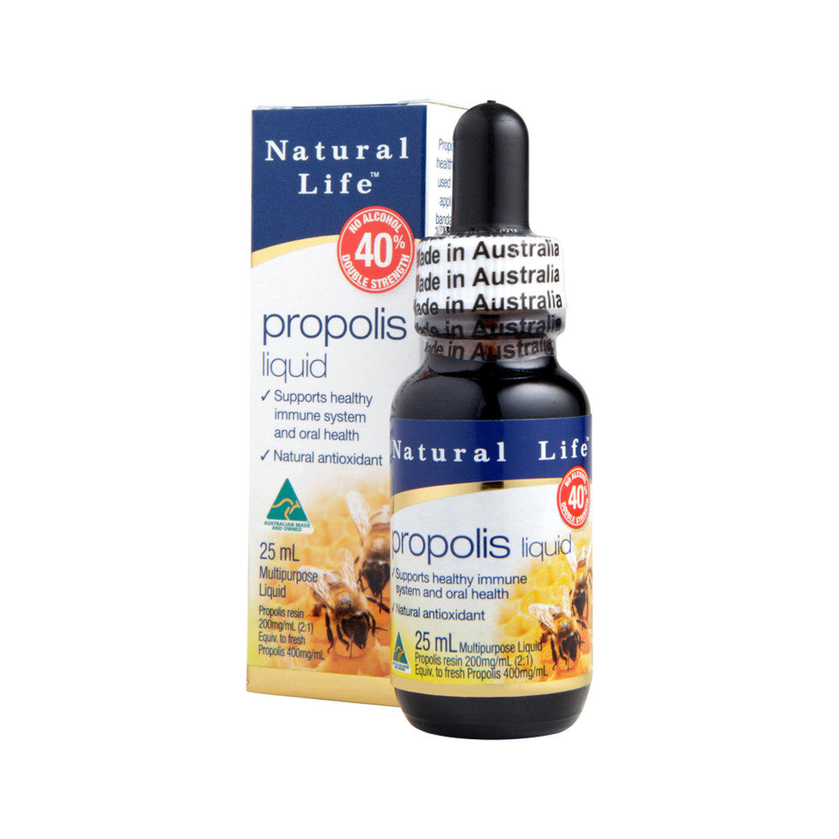 Propolis Liquid No Alcohol (40%) Double Strength 25ml