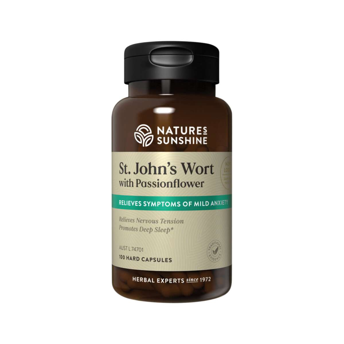 St. John's Wort with Passionflower 100 Capsules