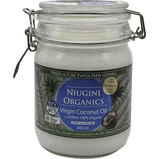 Organic 100% Pure Virgin Coconut Oil 650ml