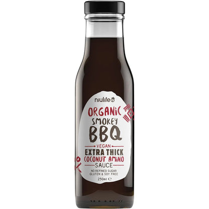 Niulife Organic Coconut Amino Sauce Extra Thick Smokey BBQ 250ml