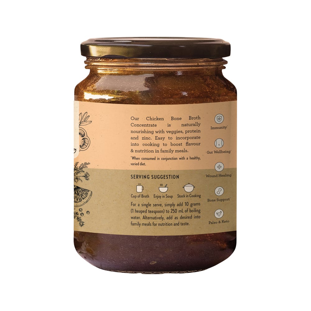 Chicken Bone Broth Concentrate Lemon & Paprika 250g