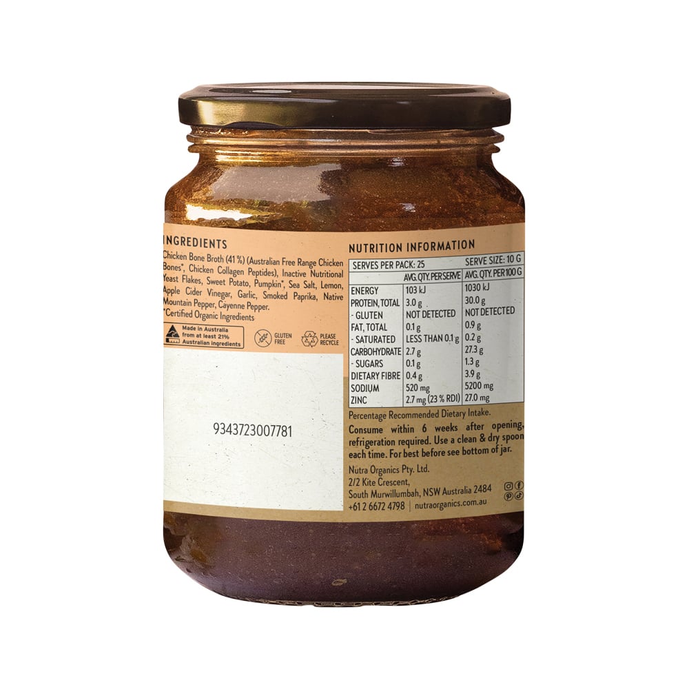 Chicken Bone Broth Concentrate Lemon & Paprika 250g