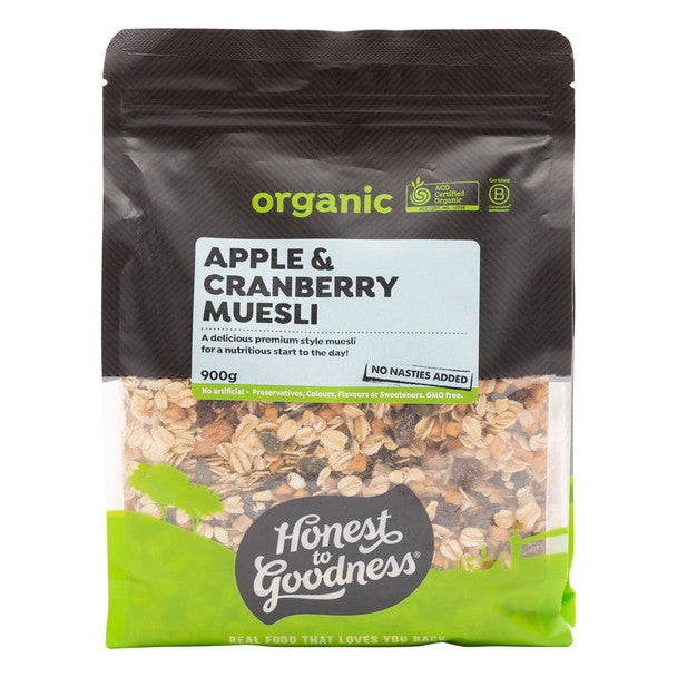 Organic Apple and Cranberry Muesli 900g