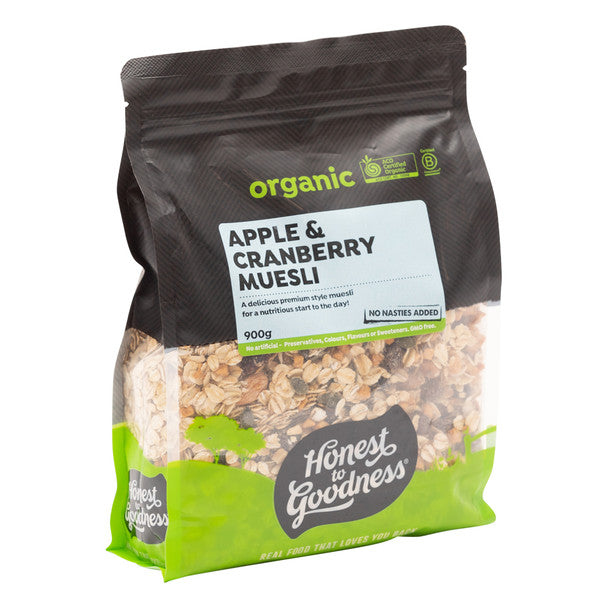 Organic Apple and Cranberry Muesli 900g