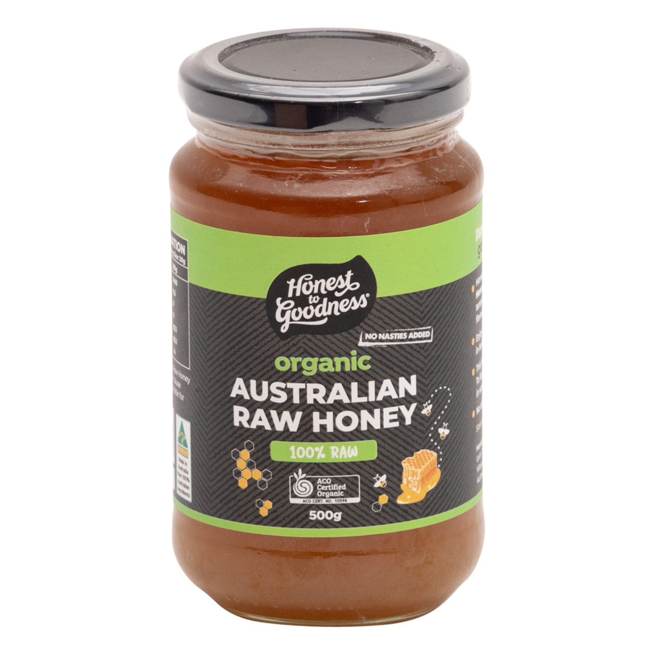 Organic Australian Raw Honey 500g