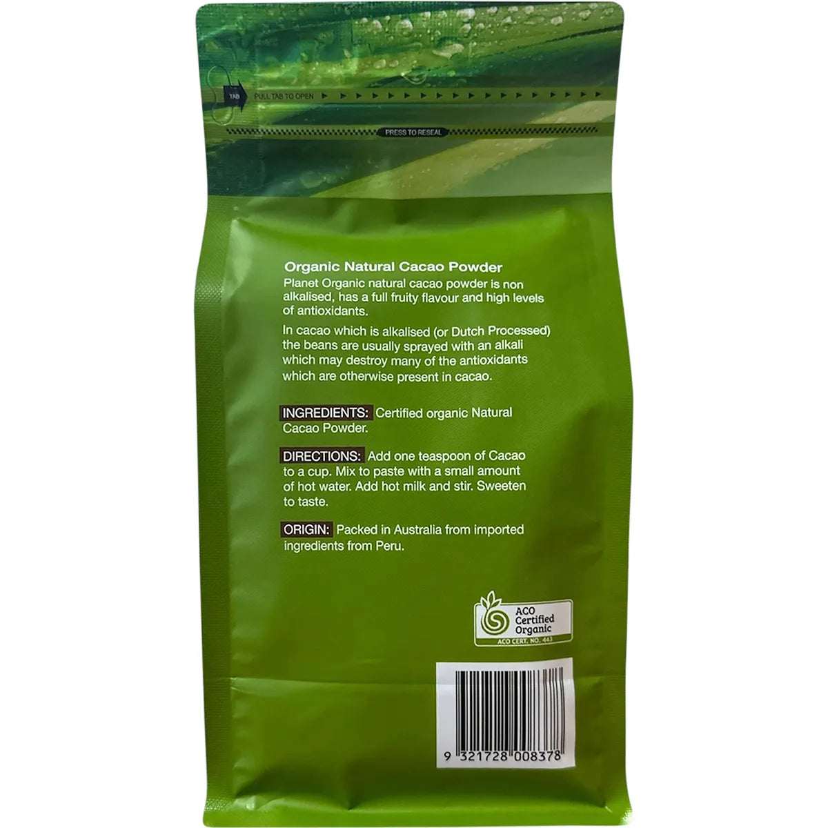 Organic Cacao Powder 500g