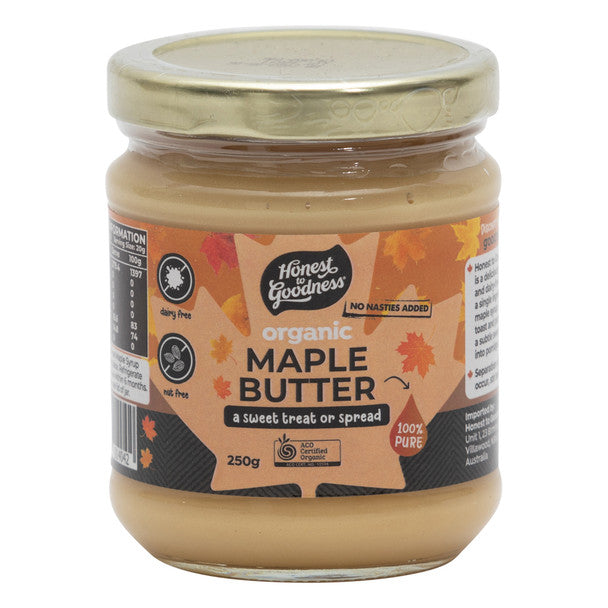 Organic Maple Butter 250g front