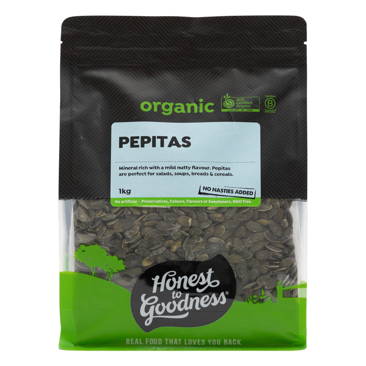 Organic Pepitas 1KG front