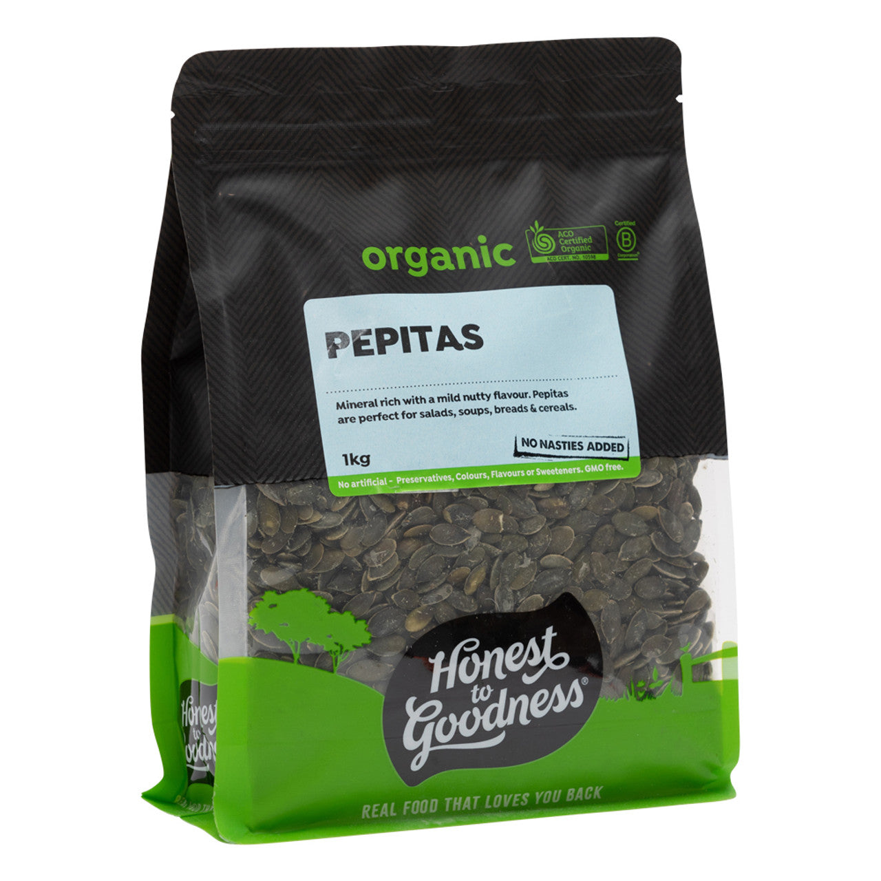 Organic Pepitas 1KG side