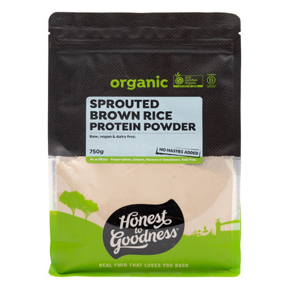 Organic Sprouted Brown Rice Protein Powder 750g front