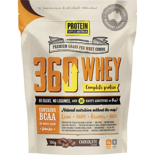 360 Whey Chocolate WPI+WPC Combo Front