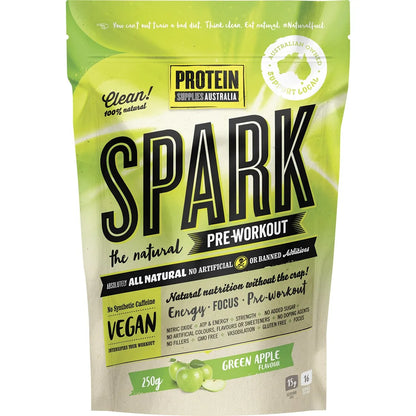 Spark All Natural Pre-workout Green Apple 250g