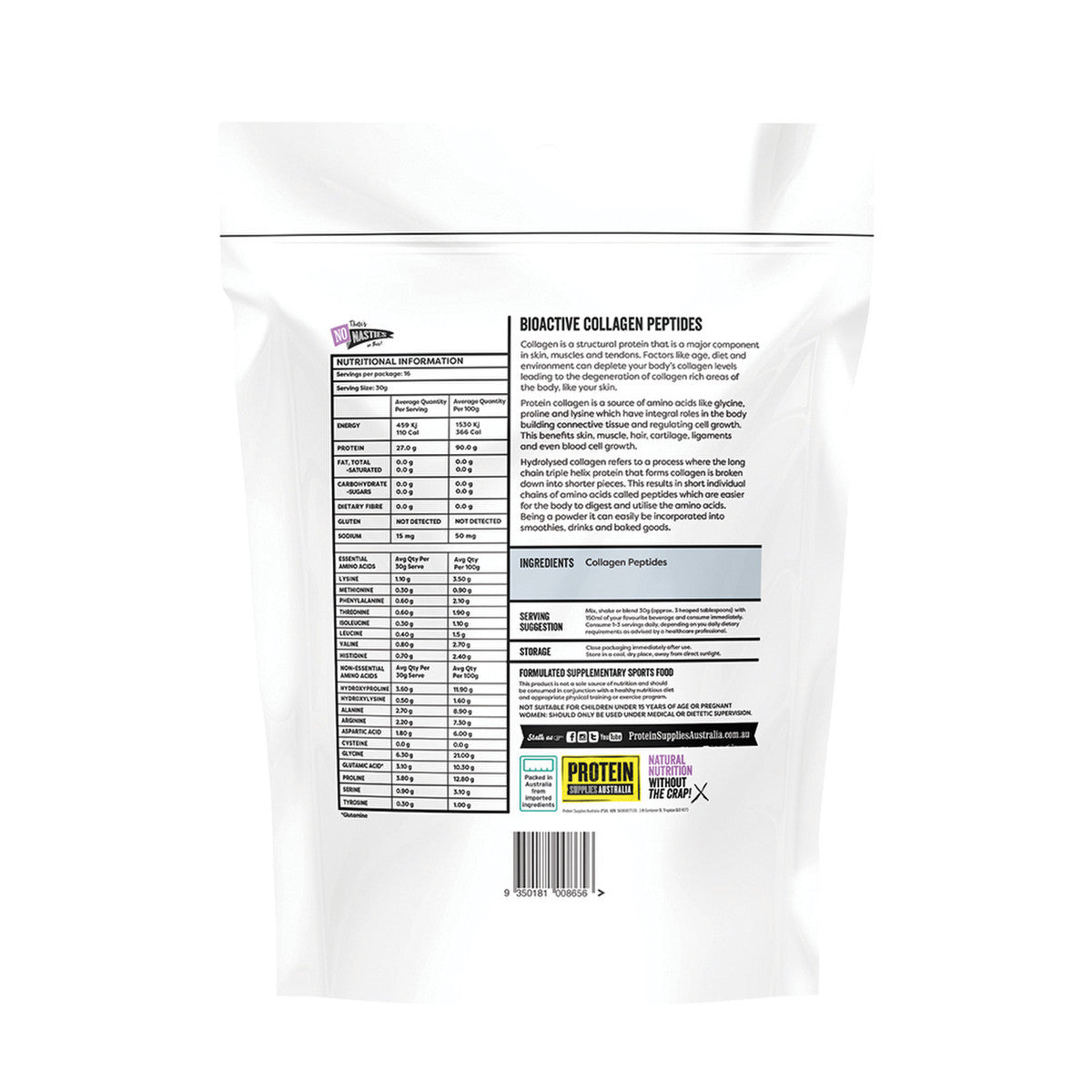 Collagen Peptides Pure 500g2