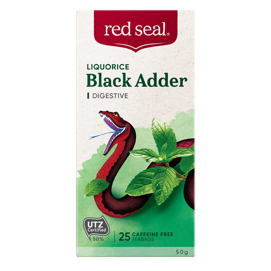 Black Adder Liquorice Tea front