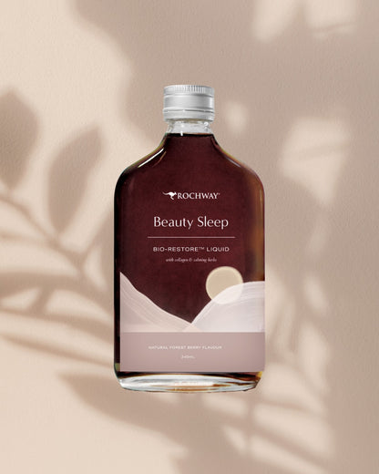 Beauty Sleep Biorestore Liquid Forest Berry Flavour 240ml background