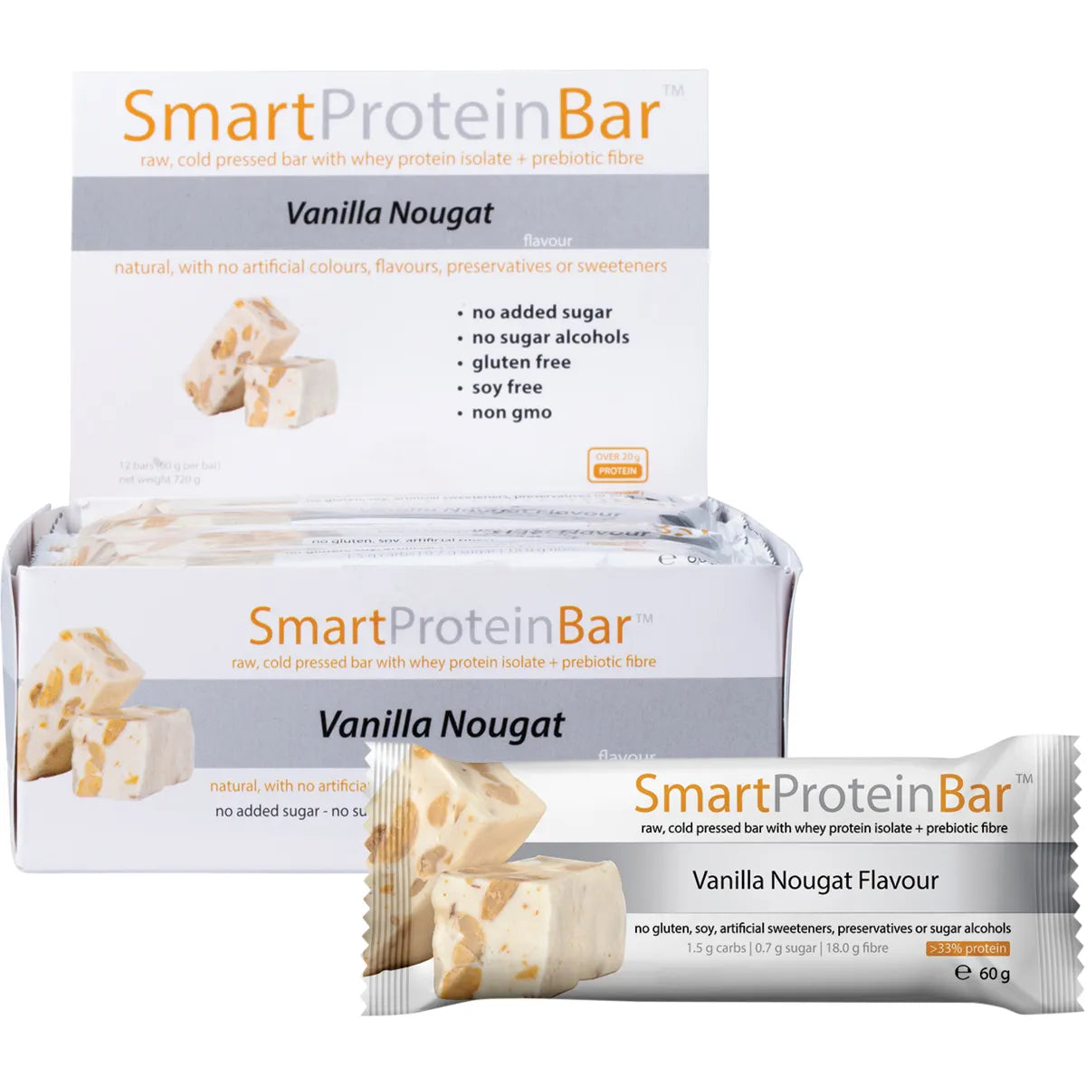 Smart Protein Bar Vanilla Nougat Protein Bar 60g