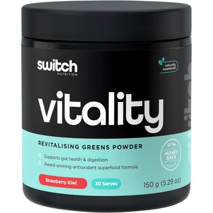 Vitality Revitalising Greens Powder Strawberry Kiwi 150g