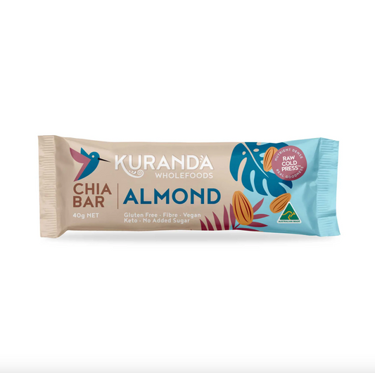 Gluten Free Chia Bars Chia & Almond 40g1