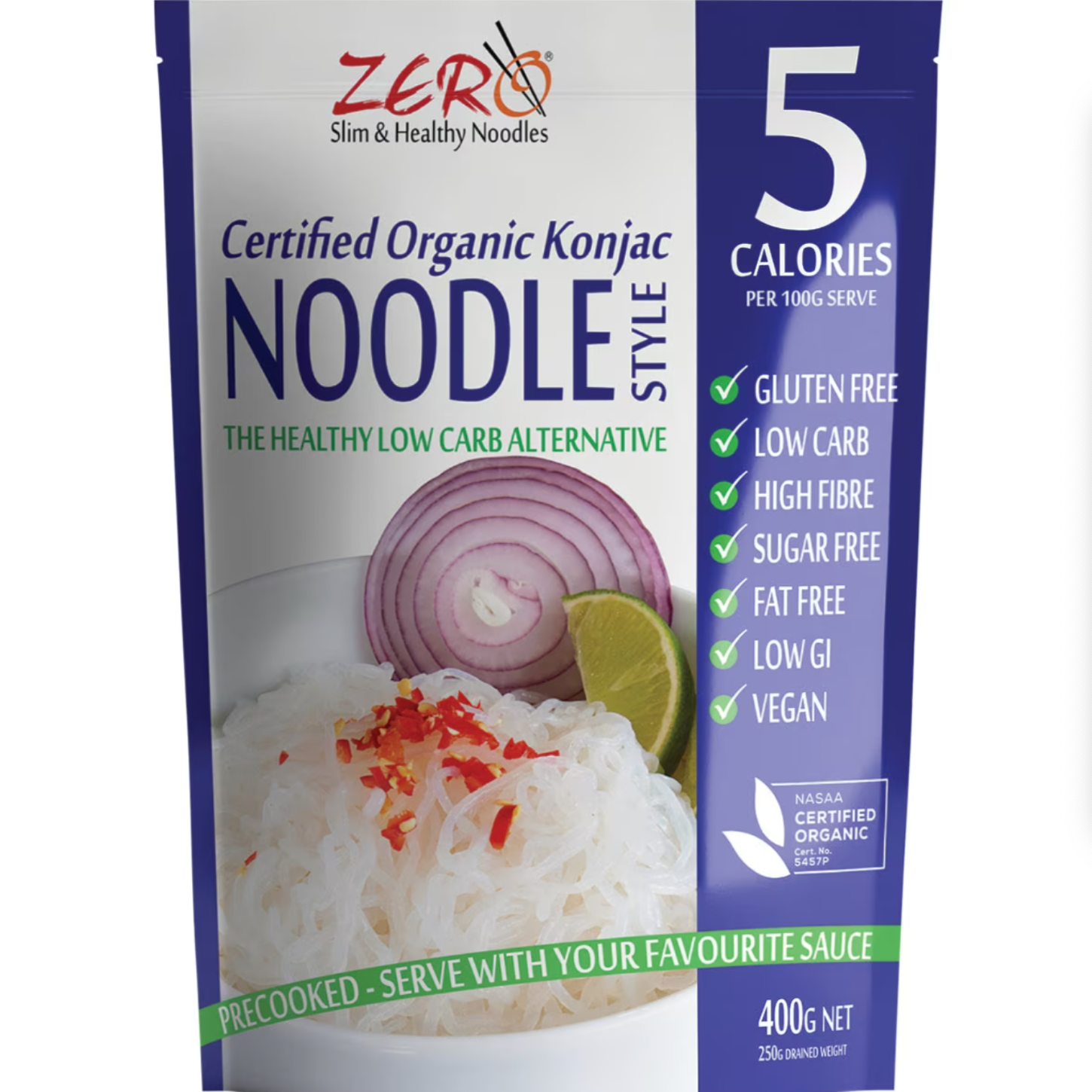 Certified Organic Konjac Noodles Style 400g1