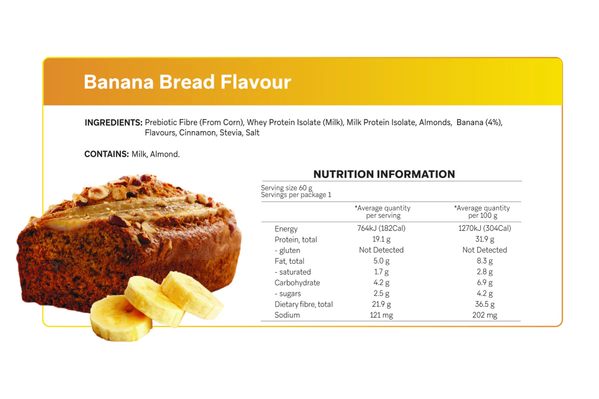 Smart Protein Bar Banana Bread Flavour Protein Bar 60g