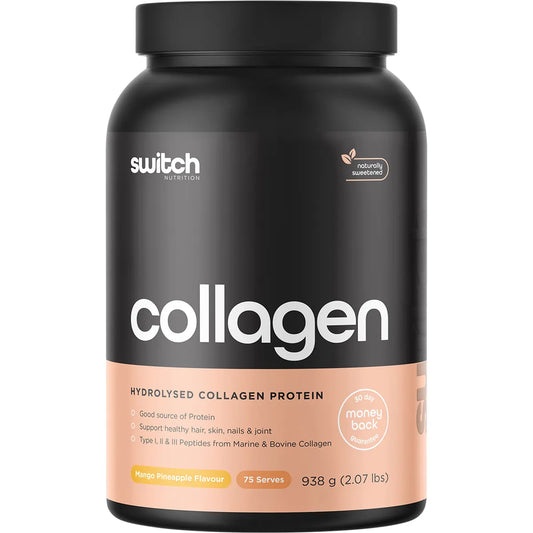 Switch Nutrition
Hydrolysed Collagen Protein Mango Pineapple 938g